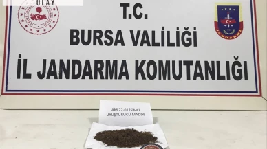 Jandarmadan kaçan şüphelide uyuşturucu bulundu
