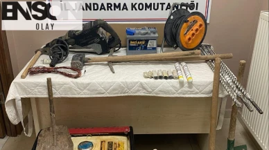 Kayseri'de kaçak kazı yapan 5 şüpheli suçüstü yakalandı