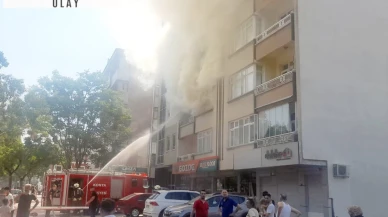 5 katlı apartmanda yangın