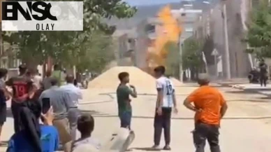 Kilis'te doğal gaz borusu patladı