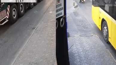 Beyoğlu'nda patlayan vinç lastikleri 2 kişiyi yaraladı