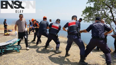 Tekirdağ'da uçurumdan düşen genç için ekipler seferber oldu