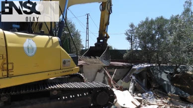 Çanakkale'de 21 kaçak yapı yıkıldı