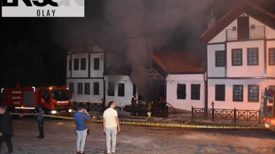 Gümüşhane'de butik otelde yangın paniği
