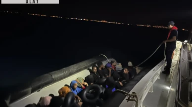 Denizde operasyon! Onlarca düzensiz göçmen yakalandı