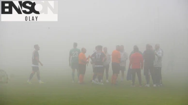 Muğlaspor-Fethiyespor maçına sis engeli