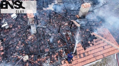 Tandırda yakılan ateş evi küle çeviriyordu