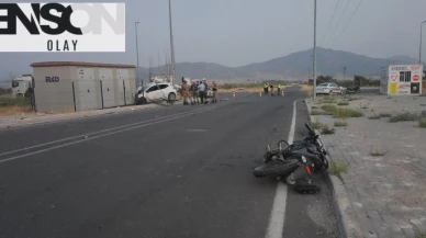Otomobil ile motosiklet çarpıştı: 1 ölü, 3 yaralı