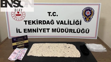 Tekirdağ'da 2 bin 474 uyuşturucu hap ele geçirildi