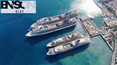 Kuşadası 5 kruvaziyerle binlerce turisti ağırladı