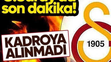Galatasaray'da sürpriz gelişme! Futbolcu maç kadrosunda yer almadı