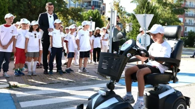 Trafik Eğitim Parkı’nda çocuklara güvenli ulaşım dersi