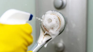 Nalbura para harcamadan önce bu doğal yöntemi deneyin! Duş başlıklarındaki kireçlenmeyi gideriyor