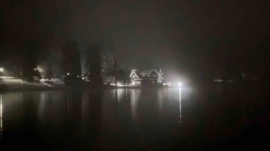 Bolu'nun Göynük ilçesi beyaz bir örtüyle kaplandı, manzara büyüleyici!
