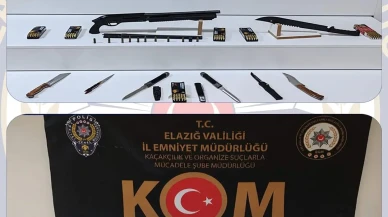 Elazığ'da Gerçekleştirilen Kaçak Silah Operasyonunda Önemli Başarı: Farklı Çeşitlerde Birçok Silah ve Mühimmat Ele Geçirildi