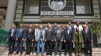 Özdağ, Erzurum Barosu’nu ziyaret etti