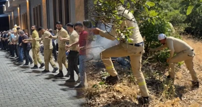 Alevlerle savaştılar, düğünde halaya durdular! Orman işçilerinin tebessüm ettiren görüntüleri
