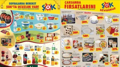 Yeni ŞOK aktüel kataloğunda yer alan Mikrodalga Fırın, Bulaşık Makinesi, Buzdolabı ve Tost Makinesi