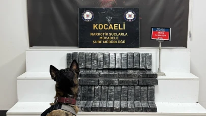 Kocaeli'de cipin tamponunda bulunan 34 kilo 350 gram eroin operasyonla ele geçirildi