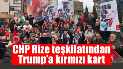 Trump’un Gazze açıklamasına Rize'den 'Kırmızı Kart'