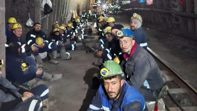 Çayırhan Termik santrali ve maden ocağı işçileri kendilerini yerin 800 metre altına kapattı