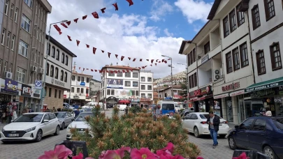 Başkent'in tarihi ilçesinde çiçek dikimi