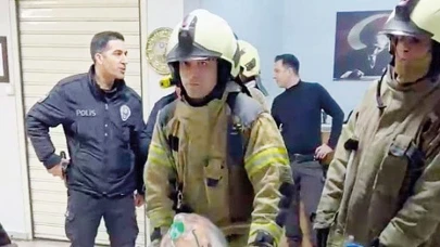 Huzurevinde çıkan yangın sonucu yaşanan paniğin ardından yaşlılar kurtarıldı.