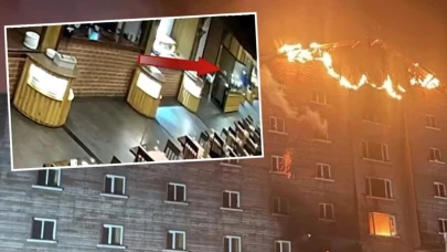 Kartalkaya'da meydana gelen yangının çıkış anına ait şaşırtıcı görüntüler ortaya çıktı! O anlar dehşete düşürdü.
