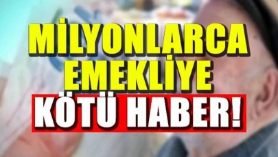 2,5 milyon emekliye kötü haber! Son tarih 30 Haziran