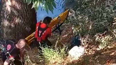 Mersin'de şelalede balık tutarken düşen kişi itfaiye tarafından kurtarıldı