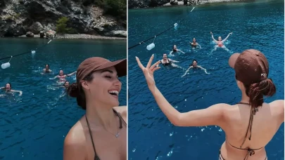 Hande Erçel ve Dostlarının Eğlenceli Mavi Yolculuğu