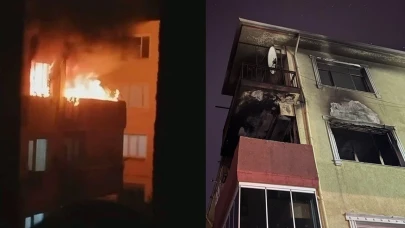 Bursa'da apartman dairesinde facia