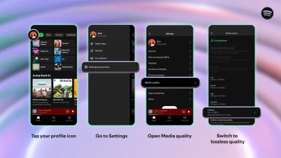 Spotify Premium’a kayıpsız ses özelliği geliyor, stüdyo kaydı kalitesi