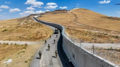 Van İran sınırında güvenlik duvarı yükseliyor