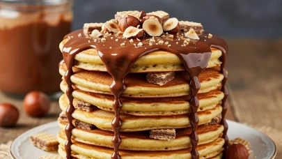 Ağızda eriyen çikolatalı pankek tarifiyle çay demlemeye gerek kalmayacak!