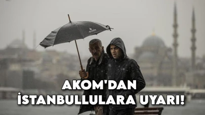 AKOM İstanbulluları Saat Konusunda Uyardı: Cuma Öğleden Sonra Şiddetli Yağmur ve Lodos Bekleniyor