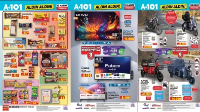 A101 Marketten Yeni Duyuru: 13 Kasım 2025 Perşembe Aktüel Ürünler Kataloğunda Egzersiz Aleti ve Üç Tekerlekli Moped Var!