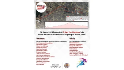 7. Gazi Yarı Maratonu Sebebiyle Kent Merkezinde Trafik Akışı Değişiyor