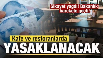 Şikayetler dikkate alındı! Kafe ve restoranlarda yeni düzenleme yolda!