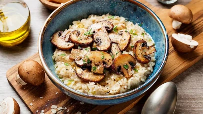 İtalyan Mutfağının Zarafeti Sofralarda! Lezzetli Mantarlı Risotto Tarifiyle Sofralarınıza Şıklık Katın!