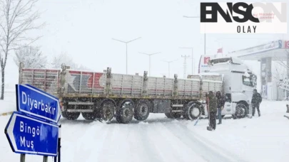 Diyarbakır Bingöl yolunda TIR trafiğine yasak geldi!