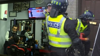Saç tıraşıyla milyonlar akladılar: İngiliz polisinden, 'Türk usülü' berberlere dev baskın
