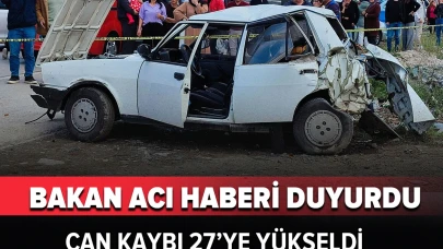 Bayramda trafik kazalarında can kaybı 27'ye yükseldi