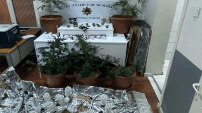 Beyoğlu'nda kiraladıkları daireye uyuşturucu serası kurdu