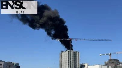 Berlin'de bir binada yangın: 3 kez patlama sesi duyuldu