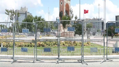İstanbul- Taksim Meydanı yaya girişine kapatıldı