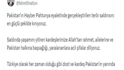 İletişim Başkanı Altun: Pakistan'daki terör saldırısını en güçlü şekilde kınıyoruz