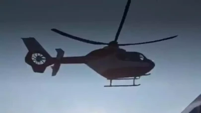 Van'da yaşlı hasta için helikopter ambulans havalandı