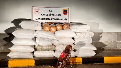 Kayseri’de 750 kilogram kaçak tütün ele geçirildi