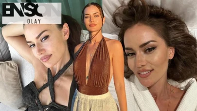 Fahriye Evcen'den mayokinili pozlar! Sosyal medyayı salladı
